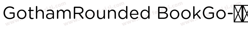 GothamRounded BookGo字体转换